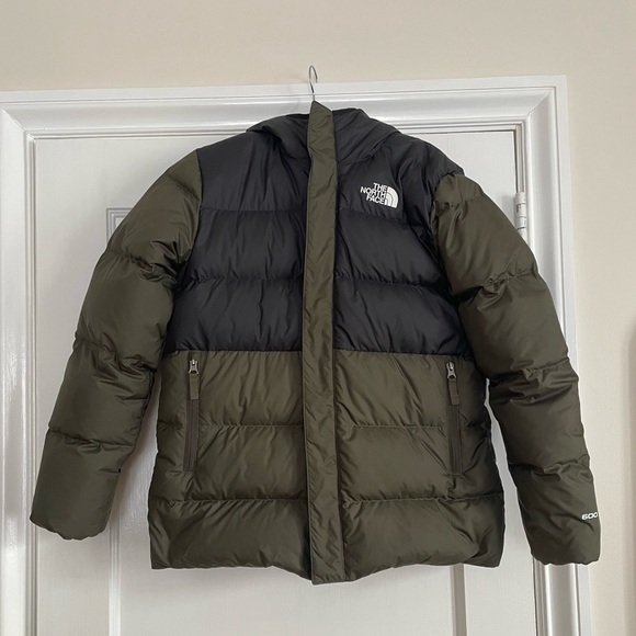 The North Face Boys' North Down Fleece-Lined Parka, New Taupe Green, X-Large - Picture 2 of 7